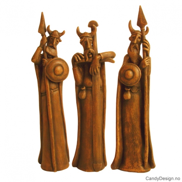 Trøtte vikingkrigere antikk assortert