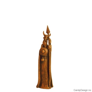 Små trøtte vikingkrigere med spyd - antikk