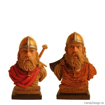 Small viking busts - assorted
