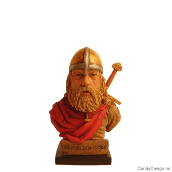 Small viking bust - Håkon den gode