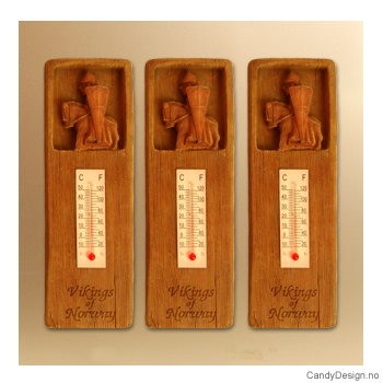 Viking på hest termometer med magnet Vikings of Norway
