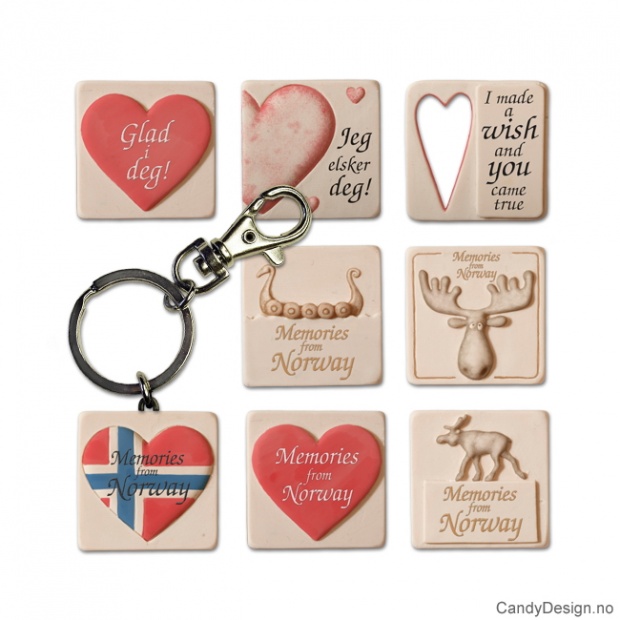 Assorted small keychains