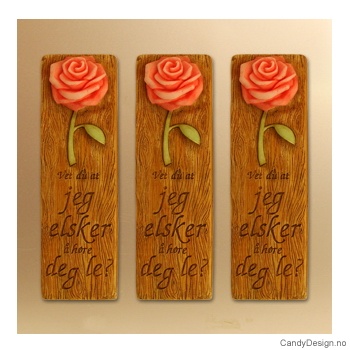 Kjærlighetsord magnet i trefarge - Vet du at jeg elsker å høre deg le