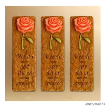 Kjærlighetsord magnet i trefarge - Vet du hvor søt du er når du smiler