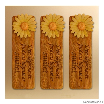 Kjærlighetsord magnet i trefarge - Etter sår fortvilelse kommer alltid vår