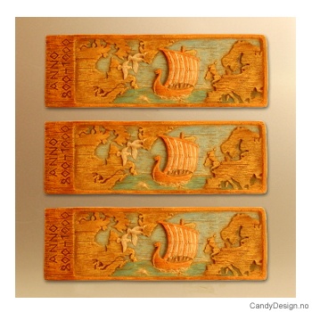 Vikingskip i Atlanterhavet vikingmagnet