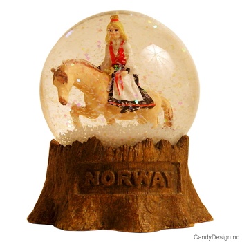 Snowglobe - Girl on horse