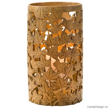 Large stormlykt med blad