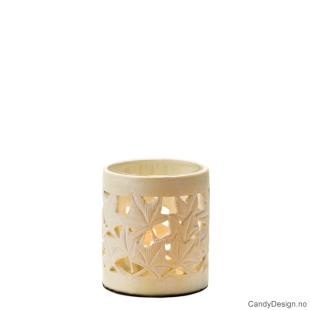 Small stormlykt med blad 