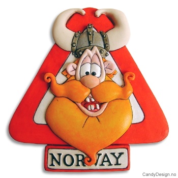 Sign with magnet - happy viking 