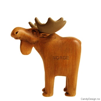 Moose souvenir figure with text NORGE