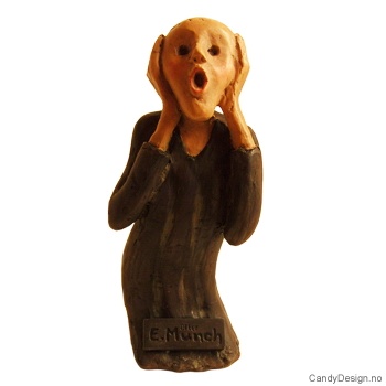 Skrik suvenir figur etter Edvard Munch
