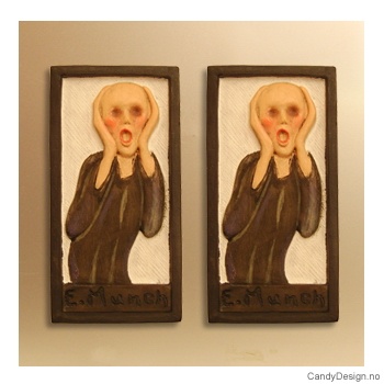Skrik souvenir magnet plaque after Edvard Munch