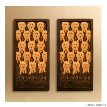 Skrik souvenir magnet plaque after Edvard Munch