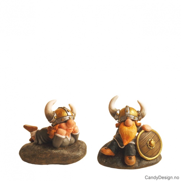 Vikings sitting on rocks