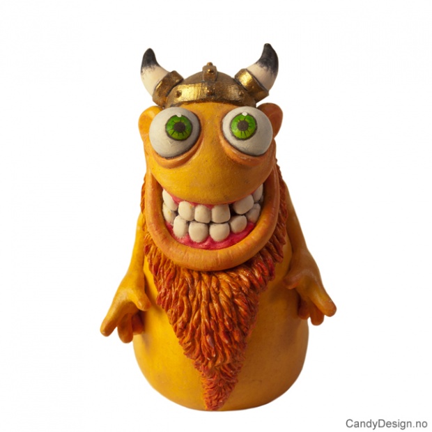 Karikerte vikingfigurer