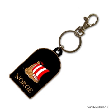 Souvenir keychain in soft PVC - Vikingship
