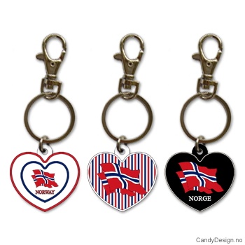 3 hjerte nøkkelringer assortert                                                                