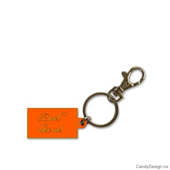 Nøkkelring - Don't loose me i orange