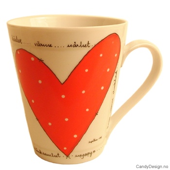 Christmas mug with heart