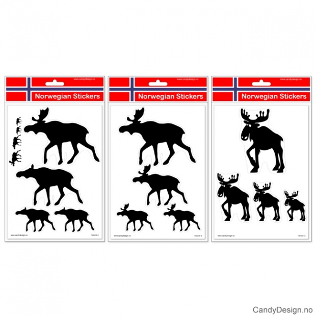 Moose stickers assorted