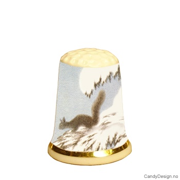Thimbles with squirrel motif