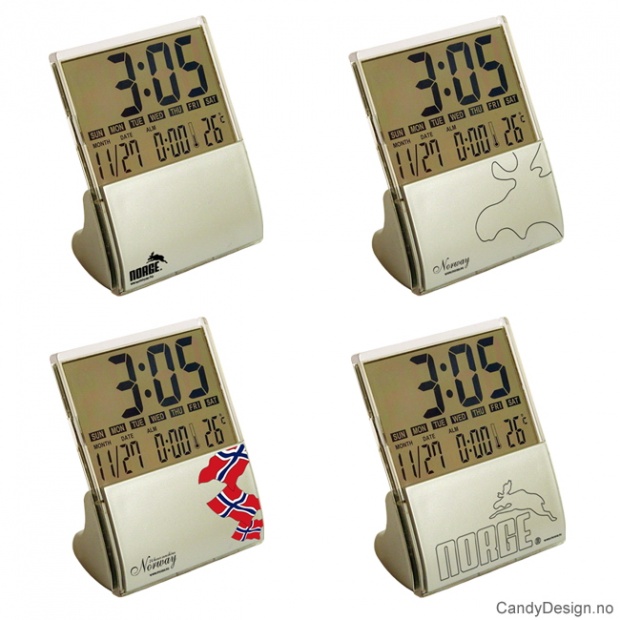 Digitalur bordmodell - assortert