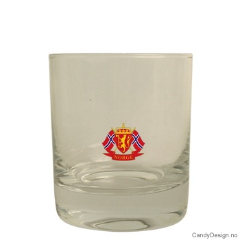 Whiskey glass - Riksvåpen   