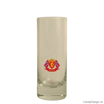 Høyt shotglass - Riksvåpen   