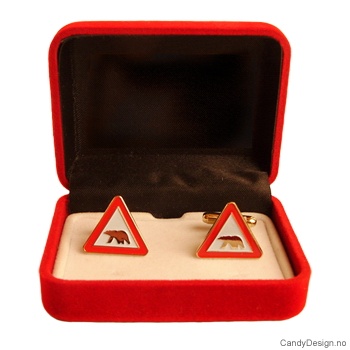 Mansjettknapper - Isbjørnskilt