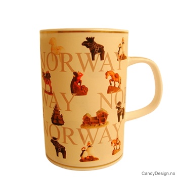 Mugs with Norwegian motifs 