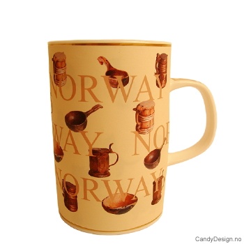 Mugs with Norwegian motifs - Antiques