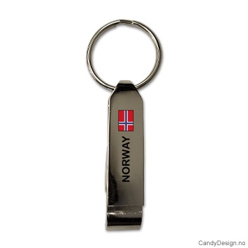 Nøkkelring med flaskeåpner