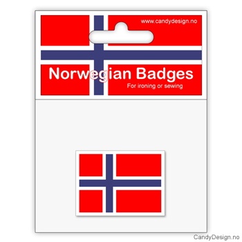 Norsk flagg - jakkemerke