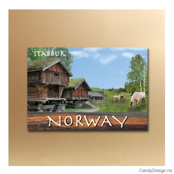 Store house metal souvenir magnets