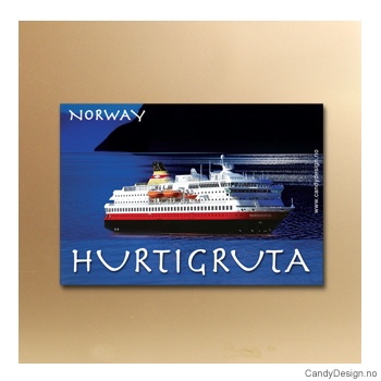 Hurtigruta suvenir metallmagnet