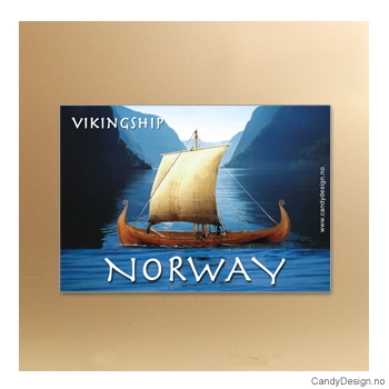 Sailship relief souvenir magnet