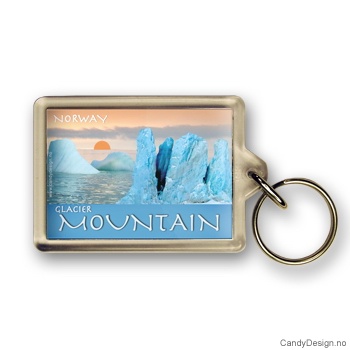 Glacier Mountain suvenir nøkkelring