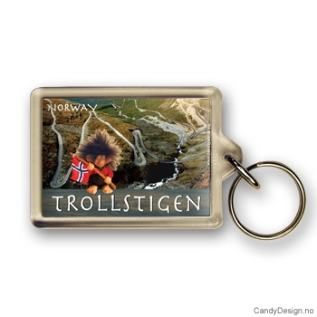 Trollstigen suvenir nøkkelring