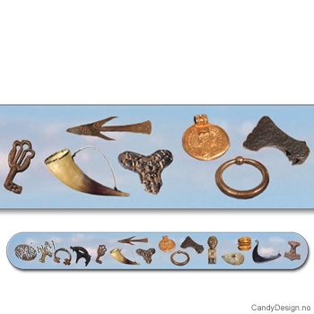 Souvenir nail files  17. Mai with Norwegian flag