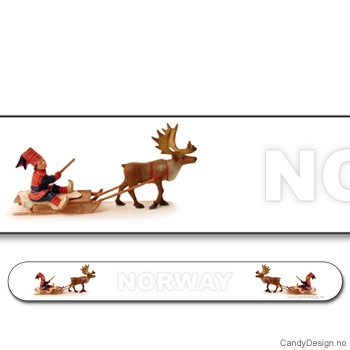 Nail files with reindeer