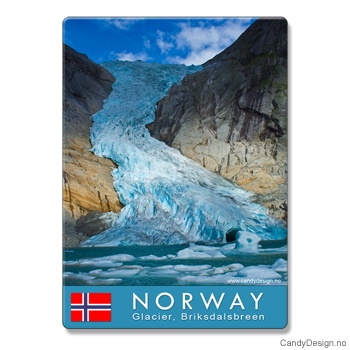 Metallmagneter med Norske naturbilder - Isbre   