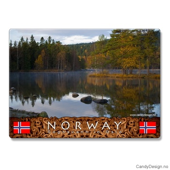 Metallmagneter med Norske naturbilder - Vann