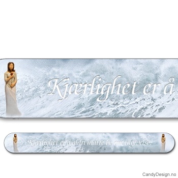 Neglefiler med kvinnefigurer - Kjærlighet er å aldri måtte be om tilgivelse.