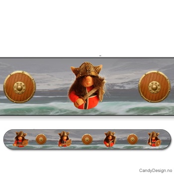 Suvenir neglefil - Vikinger og skjold