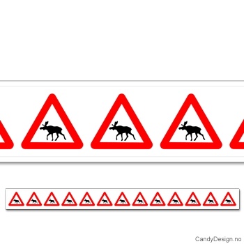 Snaprefleks - Elgskilt