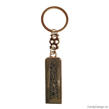 Gustav Vigeland metall nøkkelringer 12 stk.