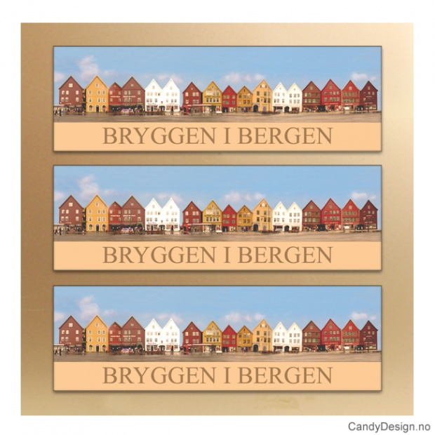 Bryggen i Bergen metalmagnets