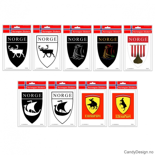 Souvenir stickers assorted