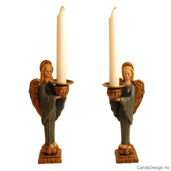 Angel candleholder for one candle - Medium
